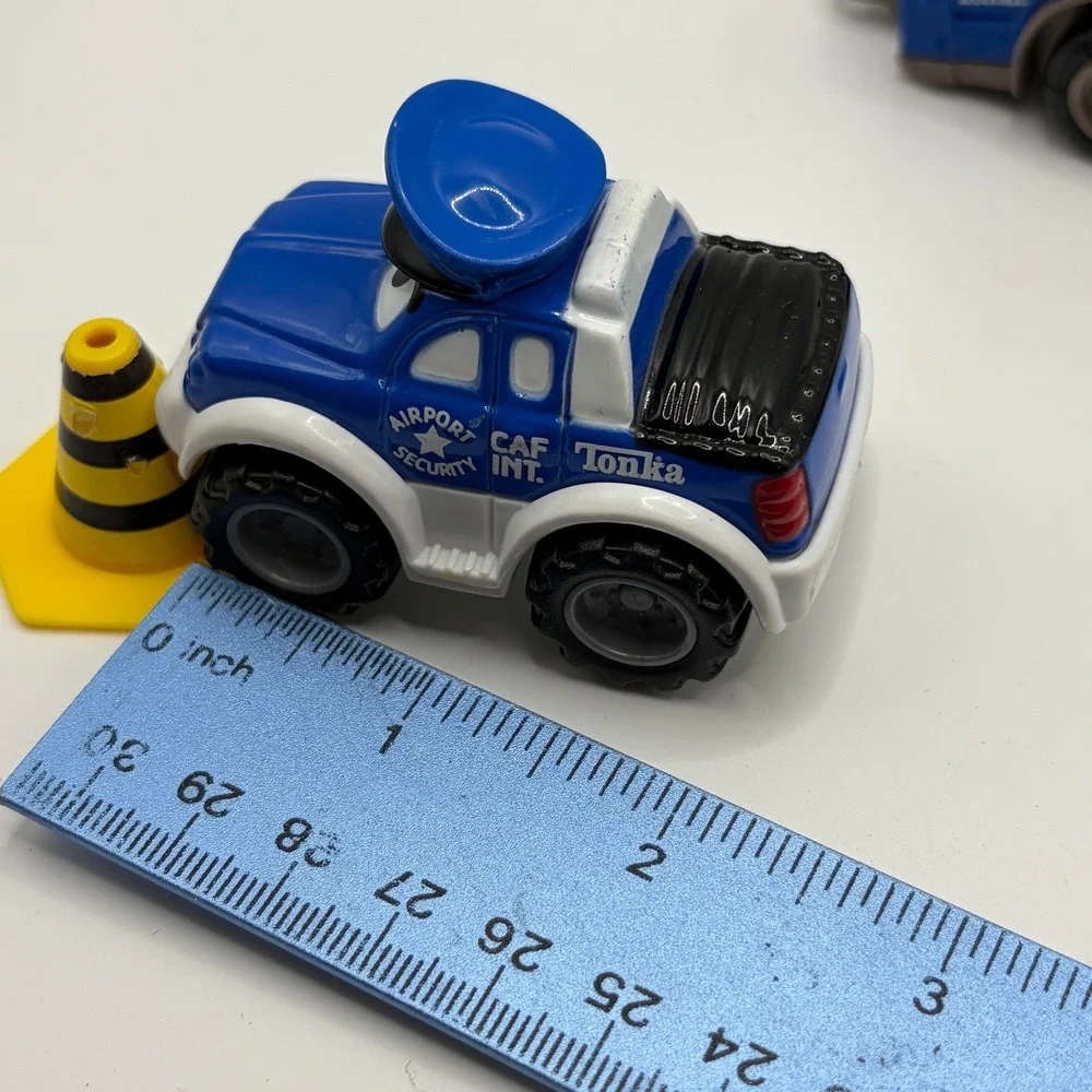 Tonka Maisto Airport Security Baggage Transport Truck Set Blue Kids Toy Vehicles